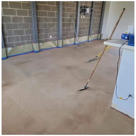 Concrete surface before project 1