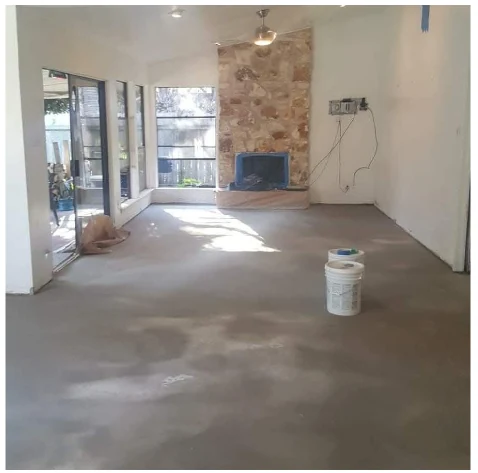 Concrete surface before project 4