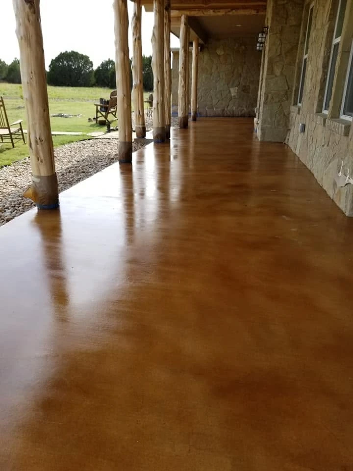 Stained Concrete project completed in Austin, Texas