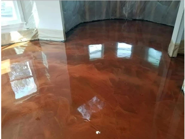 Metallic epoxy project 1 completed in Austin