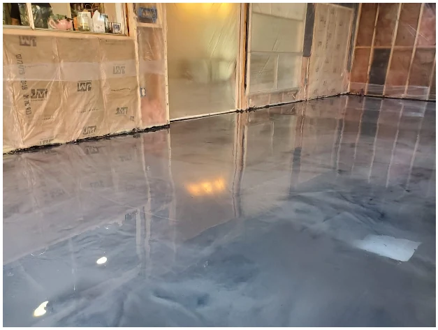 Metallic epoxy project 6 completed in Austin