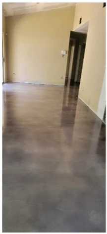Stained concrete project 3 completed in Austin