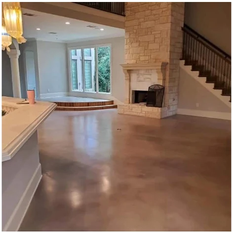 Stained concrete project 9 completed in Austin