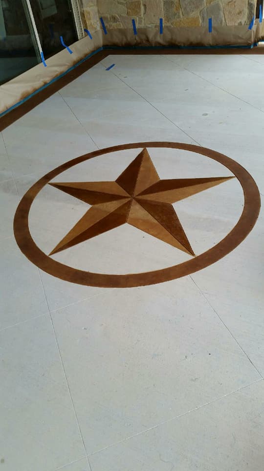 Stained Concrete Driveways by Decorative Concrete of Austin